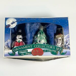 Old World Christmas Ornament Collector’s Set of 3 Ornaments